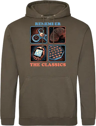 Remember the Classics - Classic, vintage, retro, gaming, old, classics - Standard Hoodie