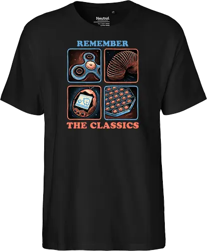 Remember the Classics - Classic, vintage, retro, gaming, old, classics - Fairtrade T-Shirt