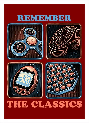 Remember the Classics - Classic, vintage, retro, gaming, old, classics - Artprint