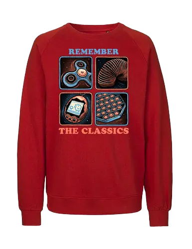Remember the Classics - Classic, vintage, retro, gaming, old, classics - Fairtrade Sweatshirt