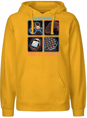 Remember the Classics - Classic, vintage, retro, gaming, old, classics - Fairtrade Hoodie