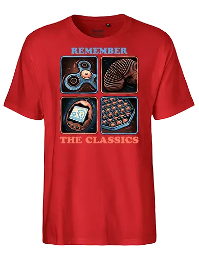 Remember the Classics - Classic, vintage, retro, gaming, old, classics - Fairtrade T-Shirt