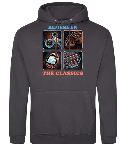 Remember the Classics - Classic, vintage, retro, gaming, old, classics - Standard Hoodie