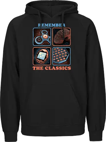 Remember the Classics - Classic, vintage, retro, gaming, old, classics - Fairtrade Hoodie