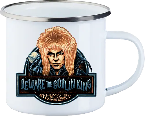 Beware the Goblin King - fantasy, Movie, film, classic movie, fiction, fictional, character, creature - Enamel Mug