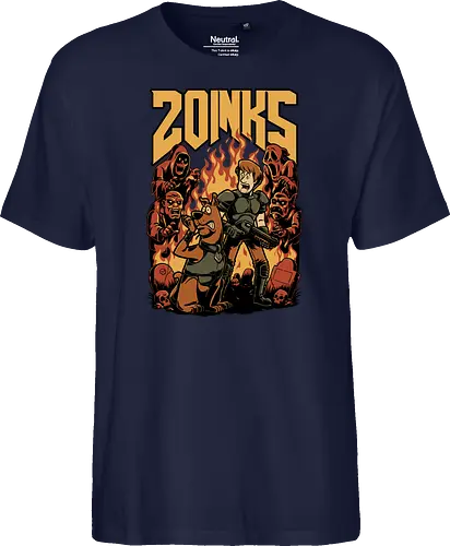 Cartoon FPS Horror Game - Cartoon, 80s Cartoons, 80s, 1980s, 80's, Retro Cartoon, Retro Vintage, Retro, Vintage, Fps Gaming, First-person Shooter, First Person Shooter, Horror, Game, Video Game, Games, Video Games, Awesome, Poster, Cool, Mashup, Nostalgia, Nostalgic, Animation, Animated, Animated Series, Tv Show, Paranormal, Investigate, Investigation, Mystery, Mysterious, Halloween, Spooky Season, Spooky, Creepy, Scary, Graveyard, Monsters, Monster, Fire, Ghosts, Ghost - Fairtrade T-Shirt