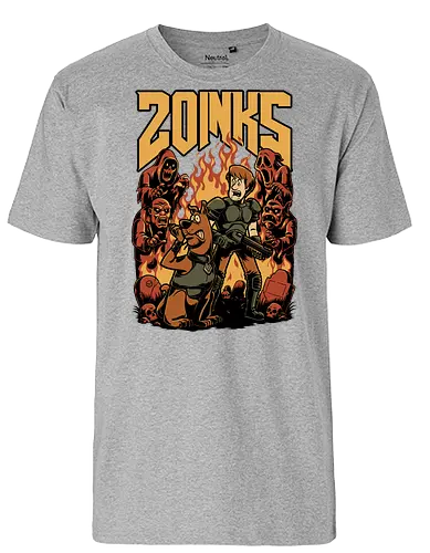 Cartoon FPS Horror Game - Cartoon, 80s Cartoons, 80s, 1980s, 80's, Retro Cartoon, Retro Vintage, Retro, Vintage, Fps Gaming, First-person Shooter, First Person Shooter, Horror, Game, Video Game, Games, Video Games, Awesome, Poster, Cool, Mashup, Nostalgia, Nostalgic, Animation, Animated, Animated Series, Tv Show, Paranormal, Investigate, Investigation, Mystery, Mysterious, Halloween, Spooky Season, Spooky, Creepy, Scary, Graveyard, Monsters, Monster, Fire, Ghosts, Ghost - Fairtrade T-Shirt