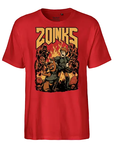Cartoon FPS Horror Game - Cartoon, 80s Cartoons, 80s, 1980s, 80's, Retro Cartoon, Retro Vintage, Retro, Vintage, Fps Gaming, First-person Shooter, First Person Shooter, Horror, Game, Video Game, Games, Video Games, Awesome, Poster, Cool, Mashup, Nostalgia, Nostalgic, Animation, Animated, Animated Series, Tv Show, Paranormal, Investigate, Investigation, Mystery, Mysterious, Halloween, Spooky Season, Spooky, Creepy, Scary, Graveyard, Monsters, Monster, Fire, Ghosts, Ghost - Fairtrade T-Shirt
