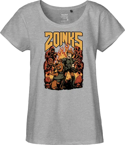 Cartoon FPS Horror Game - Cartoon, 80s Cartoons, 80s, 1980s, 80's, Retro Cartoon, Retro Vintage, Retro, Vintage, Fps Gaming, First-person Shooter, First Person Shooter, Horror, Game, Video Game, Games, Video Games, Awesome, Poster, Cool, Mashup, Nostalgia, Nostalgic, Animation, Animated, Animated Series, Tv Show, Paranormal, Investigate, Investigation, Mystery, Mysterious, Halloween, Spooky Season, Spooky, Creepy, Scary, Graveyard, Monsters, Monster, Fire, Ghosts, Ghost - Fairtrade Girl Shirt