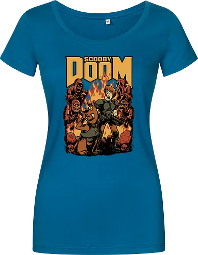 Classic Cartoon FPS Horror Game - Cartoon, First-person Shooter, Ghosts, Ghost, 80s Cartoons, 80s, 1980s, 80's, Retro Cartoon, Retro Vintage, Retro, Vintage, Fps Gaming, First Person Shooter, Horror, Game, Video Game, Games, Video Games, Awesome, Poster, Cool, Mashup, Nostalgia, Nostalgic, Animation, Animated, Animated Series, Tv Show, Paranormal, Investigate, Investigation, Mystery, Mysterious, Halloween, Spooky Season, Spooky, Creepy, Scary, Graveyard, Monsters, Monster, Fire - Women T-Shirt