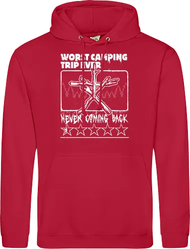 Horror Movie Witch Camping - Found Footage, Nostalgia, Nostalgic, Witch, Forest, Forest Spirit, Spirit, Hiking, Camping, Horror, Classic Horror, Horror Movies, Nostalgic Horror, 90s, 90s Movies, 90's, Halloween, Spooky, Spooky Season, Scary, Creepy, Retro Vintage, Vintage, Retro, Old Movies, Monsters, Monster, Wood, Wooden, Stick, Magic, Magical, Ritual, Symbol - Standard Hoodie