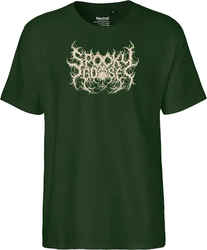 Spooky Goose - spooky season, gothic, spooky goose, death metal, halloween, goose meme, metalhead, dark comedy, horror aesthetic, dark aesthetic, heavy metal, deathcore, cyber sigilism, edgy typography, dark art - Fairtrade T-Shirt