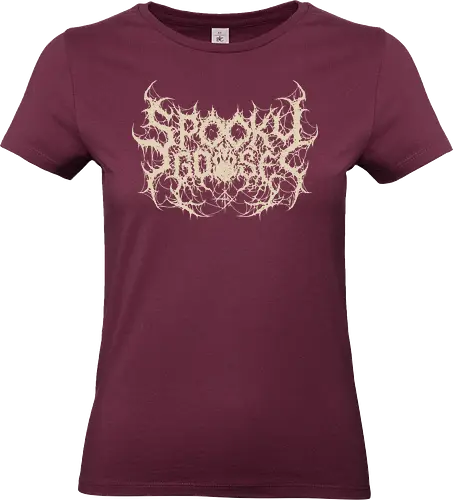 Spooky Goose - spooky season, gothic, spooky goose, death metal, halloween, goose meme, metalhead, dark comedy, horror aesthetic, dark aesthetic, heavy metal, deathcore, cyber sigilism, edgy typography, dark art - Standard T-Shirt (Women)