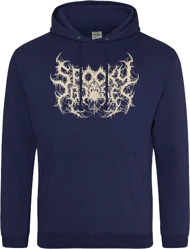 Spooky Goose - spooky season, gothic, spooky goose, death metal, halloween, goose meme, metalhead, dark comedy, horror aesthetic, dark aesthetic, heavy metal, deathcore, cyber sigilism, edgy typography, dark art - Standard Hoodie