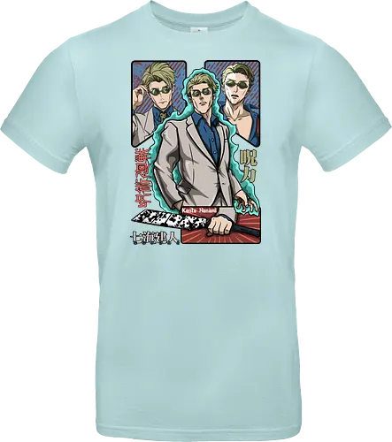 Nanami Kento Seven Seas Sorcerer - nanami kento, cool sorcerer, anime gift, suit style, stoic vibes, weeb, grade 1 sorcerer, Jujutsu - Standard T-Shirt
