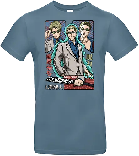 Nanami Kento Seven Seas Sorcerer - nanami kento, cool sorcerer, anime gift, suit style, stoic vibes, weeb, grade 1 sorcerer, Jujutsu - Standard T-Shirt