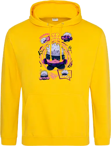 Pink Gojo Satoru Infinity Cute Mode - gojo satoru, Jujutsu, crossover, chibi style, funny anime, kawaii, otaku humor, anime lover gift - Standard Hoodie