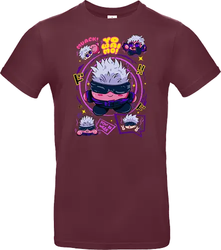 Pink Gojo Satoru Infinity Cute Mode - gojo satoru, Jujutsu, crossover, chibi style, funny anime, kawaii, otaku humor, anime lover gift - Standard T-Shirt