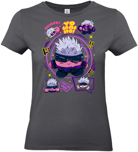 Pink Gojo Satoru Infinity Cute Mode - gojo satoru, Jujutsu, crossover, chibi style, funny anime, kawaii, otaku humor, anime lover gift - Standard T-Shirt (Women)