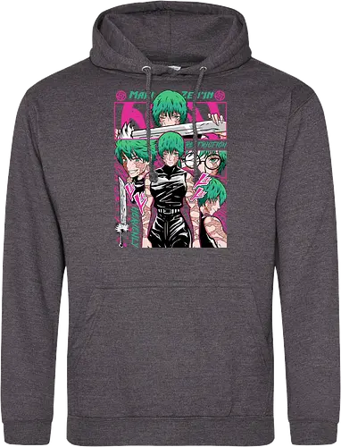Maki Zenin Restriction Unleashed - maki zenin, Jujutsu, restriction arc, pink and black, powerful female, manga style, otaku gift, shounen anime - Standard Hoodie