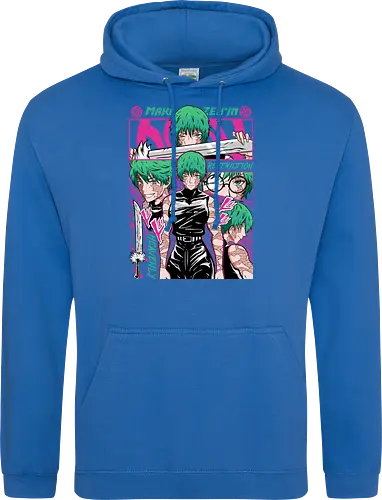 Maki Zenin Restriction Unleashed - maki zenin, Jujutsu, restriction arc, pink and black, powerful female, manga style, otaku gift, shounen anime - Standard Hoodie