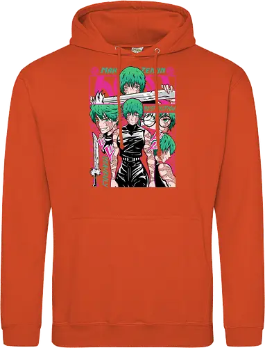 Maki Zenin Restriction Unleashed - maki zenin, Jujutsu, restriction arc, pink and black, powerful female, manga style, otaku gift, shounen anime - Standard Hoodie