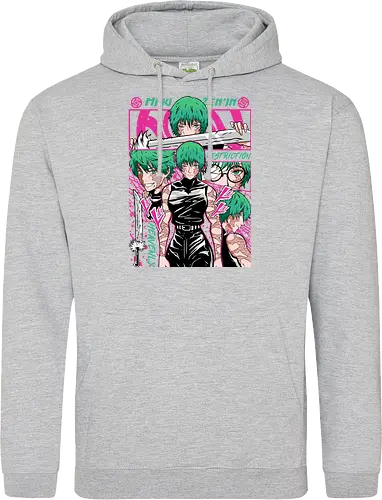 Maki Zenin Restriction Unleashed - maki zenin, Jujutsu, restriction arc, pink and black, powerful female, manga style, otaku gift, shounen anime - Standard Hoodie