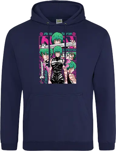 Maki Zenin Restriction Unleashed - maki zenin, Jujutsu, restriction arc, pink and black, powerful female, manga style, otaku gift, shounen anime - Standard Hoodie