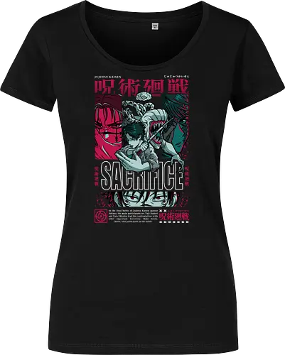 Jujutsu Sacrifice Arc Legacy - Jujutsu, sacrifice arc, cursed clash, manga action, anime fan, dark theme, birthday gift weeb, multi character - Women T-Shirt