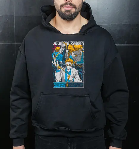 Nanami Kento Grade 1 Overtime Grind - nanami kento, Jujutsu, fan art tribute, overtime rule, collector poster style, anime office humor, stoic hero, otaku - Cropped Hoodie