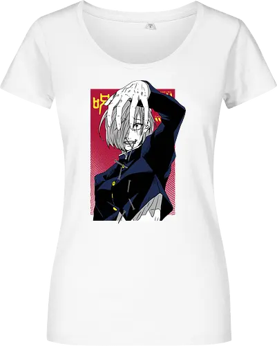 Nobara Kugisaki Nail Witch Energy - nobara kugisaki, Jujutsu, straw doll, bold female character, cursed technique, anime gift idea, weeb, dark pink aesthetic - Women T-Shirt