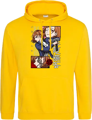 Nobara Kugisaki Hammer Down Attitude - nobara kugisaki, Jujutsu, fierce female, cursed nail, urban anime, otaku gift, anime lover, orange hair - Standard Hoodie