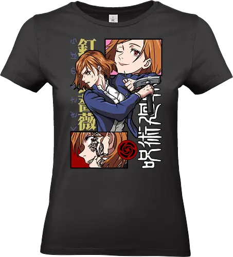 Nobara Kugisaki Hammer Down Attitude - nobara kugisaki, Jujutsu, fierce female, cursed nail, urban anime, otaku gift, anime lover, orange hair - Standard T-Shirt (Women)