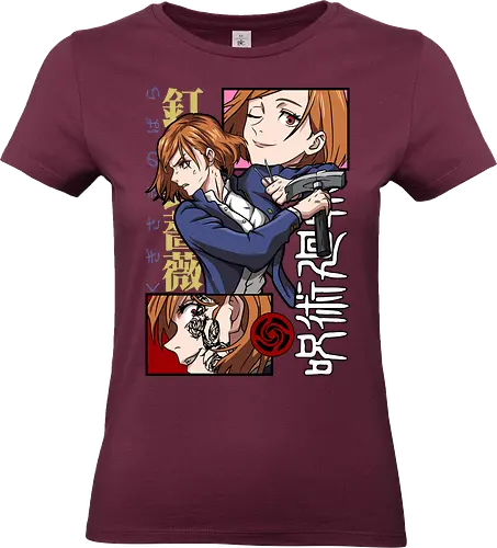 Nobara Kugisaki Hammer Down Attitude - nobara kugisaki, Jujutsu, fierce female, cursed nail, urban anime, otaku gift, anime lover, orange hair - Standard T-Shirt (Women)