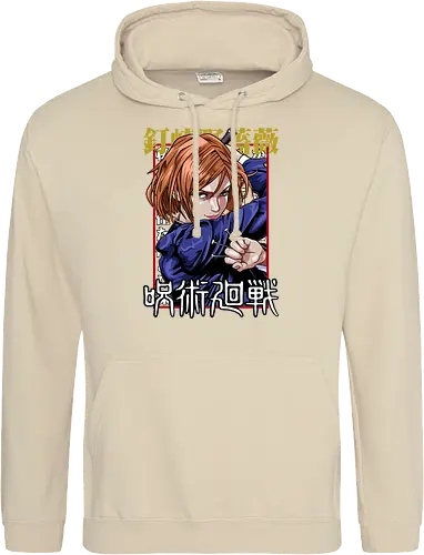 Nobara Kugisaki Full Force Jujutsu - nobara kugisaki, Jujutsu, full body art, jujutsu high, action female lead, anime birthday, weeb apparel, bold design - Standard Hoodie
