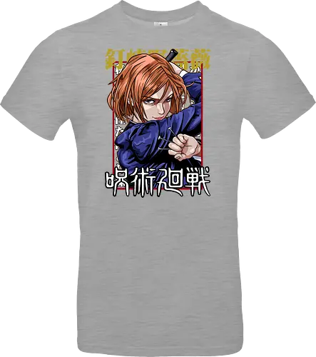 Nobara Kugisaki Full Force Jujutsu - nobara kugisaki, Jujutsu, full body art, jujutsu high, action female lead, anime birthday, weeb apparel, bold design - Standard T-Shirt