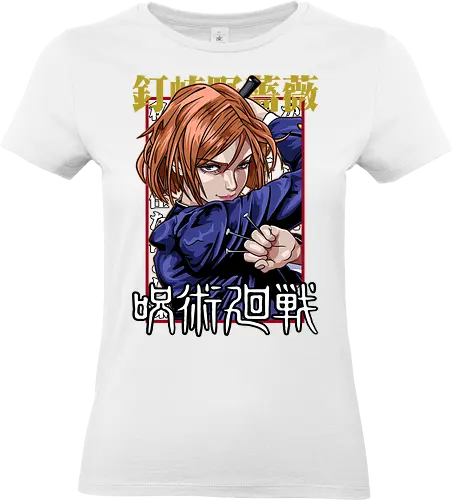Nobara Kugisaki Full Force Jujutsu - nobara kugisaki, Jujutsu, full body art, jujutsu high, action female lead, anime birthday, weeb apparel, bold design - Standard T-Shirt (Women)