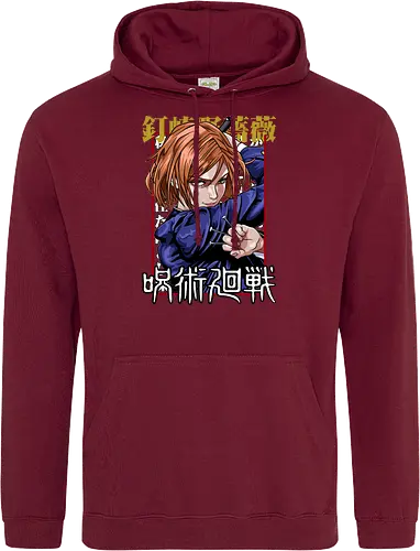 Nobara Kugisaki Full Force Jujutsu - nobara kugisaki, Jujutsu, full body art, jujutsu high, action female lead, anime birthday, weeb apparel, bold design - Standard Hoodie