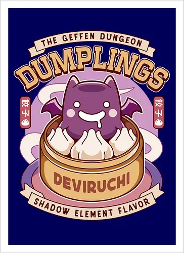 Geffen Dungeon Dumplings - ragnarok online, slime, mmorpg, jrpg, poring, angeling, deviling, deviruchi, ragnarok mobile, geffen dungeon, gaming, video game, gamer, ragnarok eternal love, ragnarok origin - Artprint