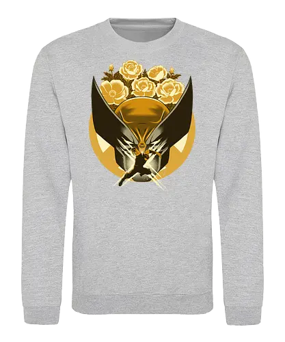 Mutant and Anemone - Wollvering, Superhero, Flowers - Sweatshirt