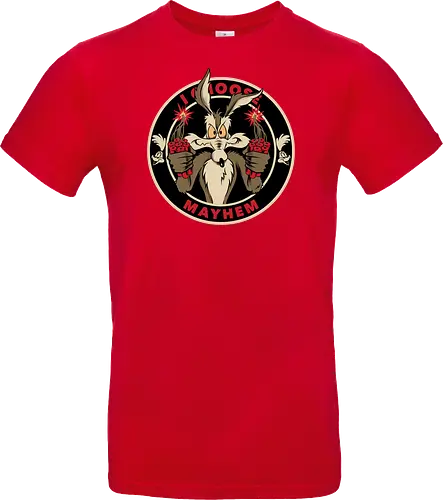 I choose mayhem  - acme, coyote, mayhem, cartoon, 90s, 80s, kids, comedy, retro cartoon, dumbwaystodie, tnt, bomb, dynamite - Standard T-Shirt