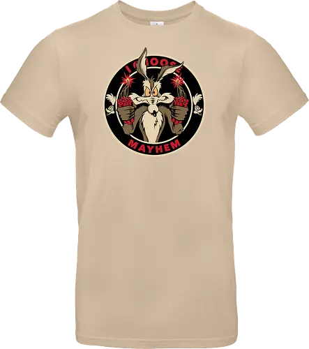 I choose mayhem  - acme, coyote, mayhem, cartoon, 90s, 80s, kids, comedy, retro cartoon, dumbwaystodie, tnt, bomb, dynamite - Standard T-Shirt