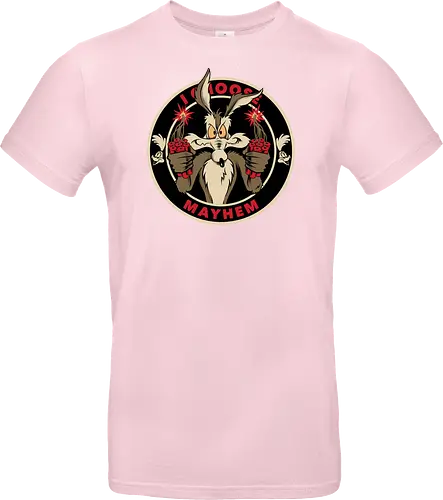 I choose mayhem  - acme, coyote, mayhem, cartoon, 90s, 80s, kids, comedy, retro cartoon, dumbwaystodie, tnt, bomb, dynamite - Standard T-Shirt