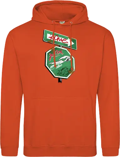 the runner sign acme - acme, coyote, mayhem, cartoon, 90s, 80s, kids, comedy, retro cartoon, dumbwaystodie, tnt, bomb, dynamite - Standard Hoodie