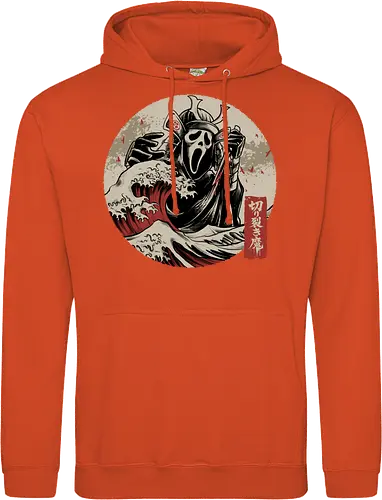 the faceless assassin - ghostface, scarymovie, horror, halloween, horror movies, slasher, halloween town, hocus pocus, elmstreet, nightmare, waveoffkanagawa, japanese, shinobi, samurai - Standard Hoodie