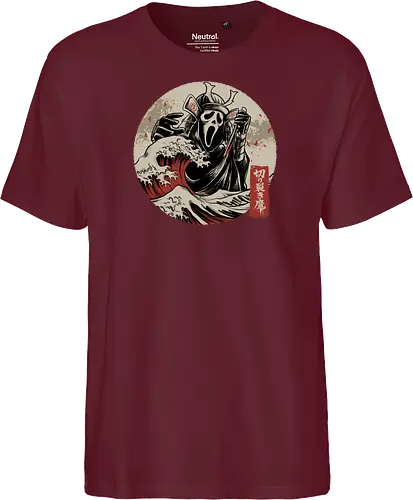 the faceless assassin - ghostface, scarymovie, horror, halloween, horror movies, slasher, halloween town, hocus pocus, elmstreet, nightmare, waveoffkanagawa, japanese, shinobi, samurai - Fairtrade T-Shirt