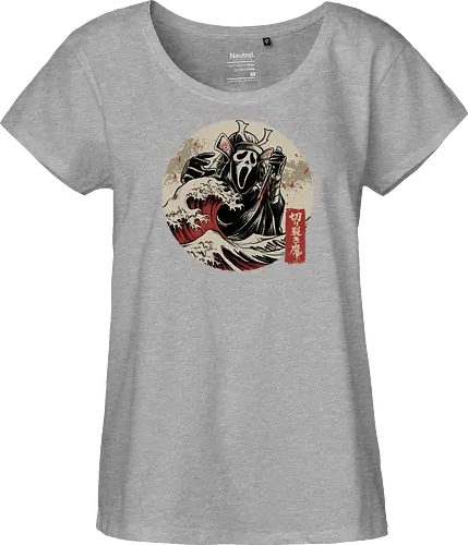 the faceless assassin - ghostface, scarymovie, horror, halloween, horror movies, slasher, halloween town, hocus pocus, elmstreet, nightmare, waveoffkanagawa, japanese, shinobi, samurai - Fairtrade Girl Shirt