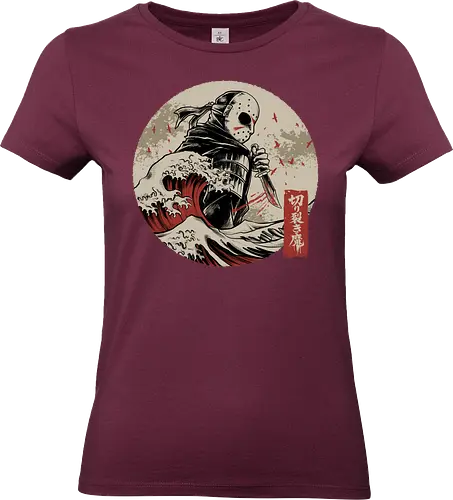 the undying shinobi  - horror, halloween, jasonvoorhees, freddy krueger, friday13th, horror movies, slasher, halloween town, hocus pocus, elmstreet, nightmare, waveoffkanagawa, japanese, shinobi, samurai - Standard T-Shirt (Women)