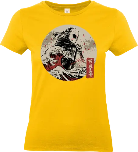 the undying shinobi  - horror, halloween, jasonvoorhees, freddy krueger, friday13th, horror movies, slasher, halloween town, hocus pocus, elmstreet, nightmare, waveoffkanagawa, japanese, shinobi, samurai - Standard T-Shirt (Women)