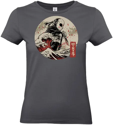 the undying shinobi  - horror, halloween, jasonvoorhees, freddy krueger, friday13th, horror movies, slasher, halloween town, hocus pocus, elmstreet, nightmare, waveoffkanagawa, japanese, shinobi, samurai - Standard T-Shirt (Women)